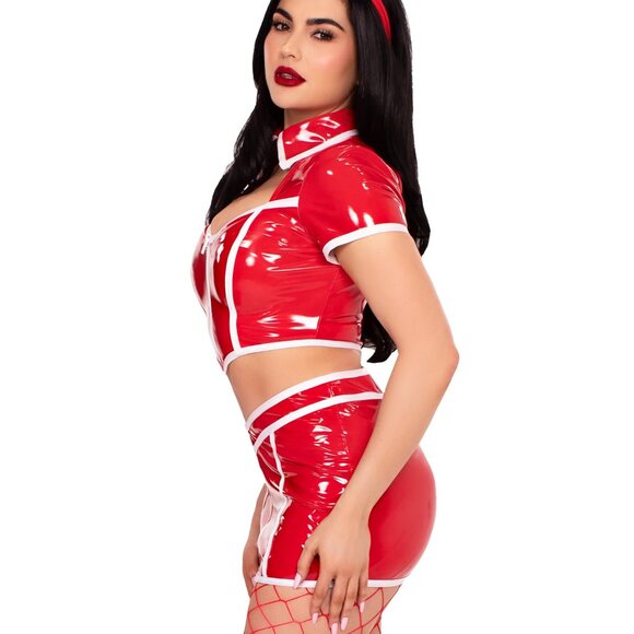 Red Alert Nurse Costume - Picture 3 of 5